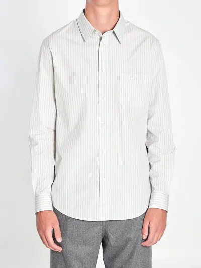 Celine Shirt In Poplin Cotton With Stripes In Multi