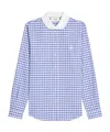 Celine Shirt In Vichy Cotton In Blue