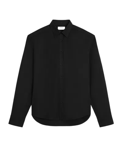 Celine Shirt In Wool In Black