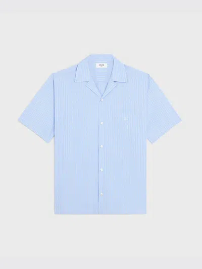 Celine Shirt Men  In Blue