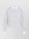 Celine Shirt Short Sleeve Striped Pattern In White