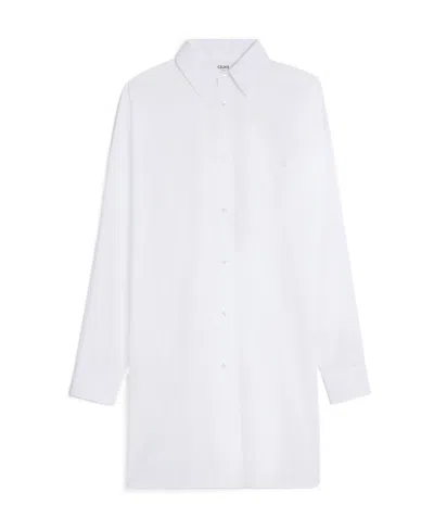 Celine Shirt-style Dress In White