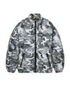 Celine Short Down Jacket In Nylon In Gray