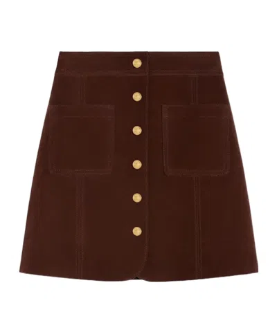 Celine Short Skirt In Calfskin