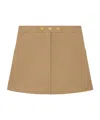 Celine Short Skirt In Cotton Gabardine