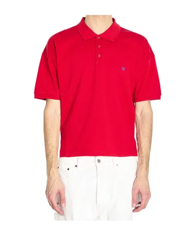 Celine Short-sleesleeved Polo Shirt In Red