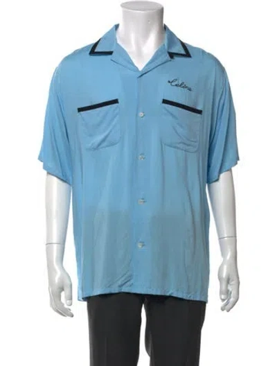 Pre-owned Celine Short Sleeve Shirt W/ Tags In Blue