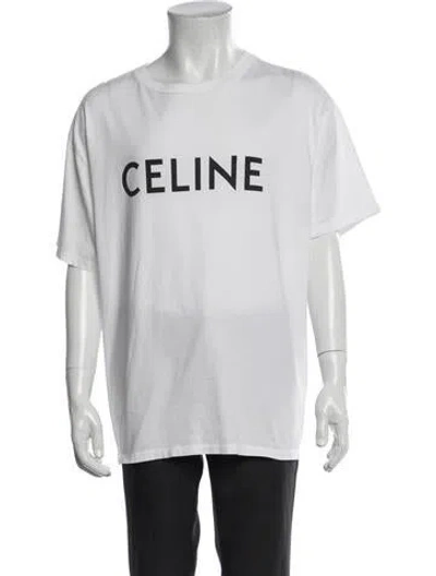 Pre-owned Celine Short Sleeve Shirt In White