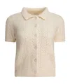 Celine Short-sleeved Sweater In Nude