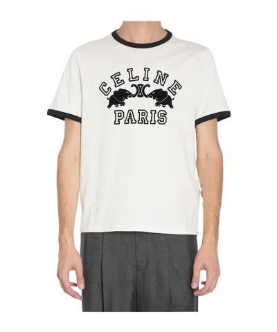 Celine Short-sleeved T-shirt In White