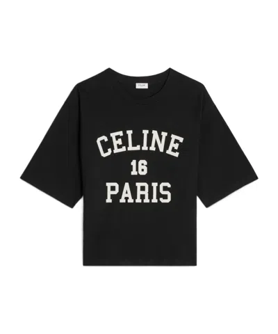 Celine Short-sleeved T-shirt In Black
