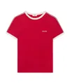 Celine Short-sleeved T-shirt In Carmine/cream