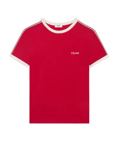 Celine Short-sleeved T-shirt In Red