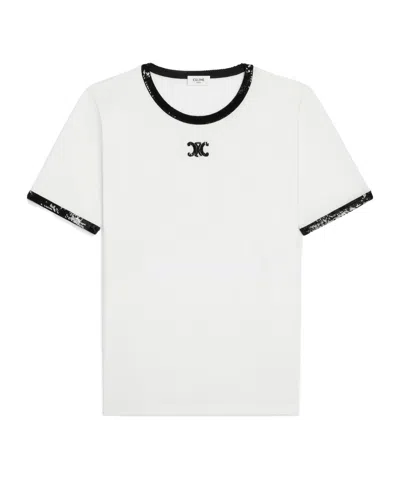 Celine Short-sleeved T-shirt In White