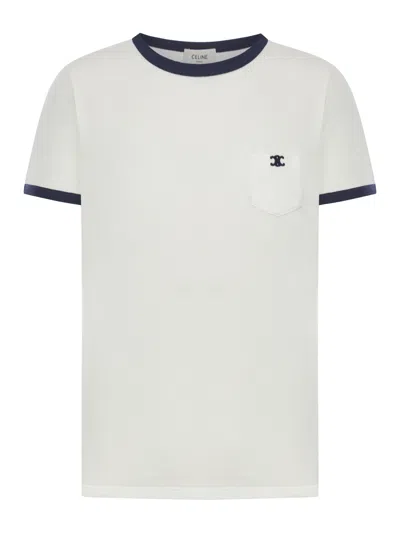 Celine Short-sleeved T-shirt In White