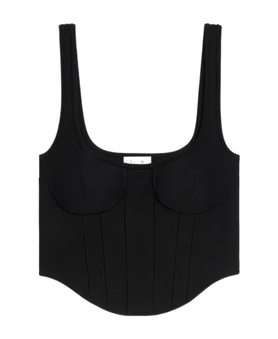 Celine Short Top In Black