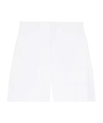 Celine Shorts 004 In Indigo Cotton Denim In White