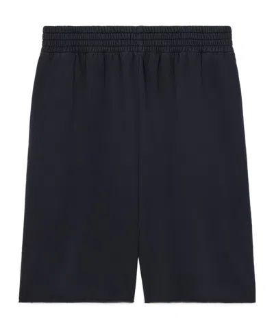 Celine Shorts In Cotton Fleece In Blue