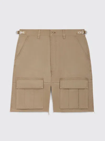 Celine Shorts Men  In Brown