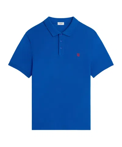 Celine Short-sleeved Polo Shirt In Blue