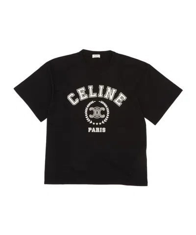 Celine Short-sleeved T-shirt In Black