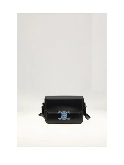 Celine Shoulder Bag In Black