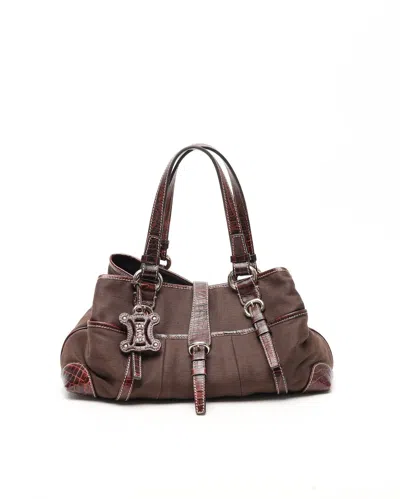 Celine Céline Shoulder Bag In Brown