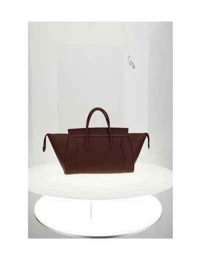 Celine Shoulder Bag In Brown