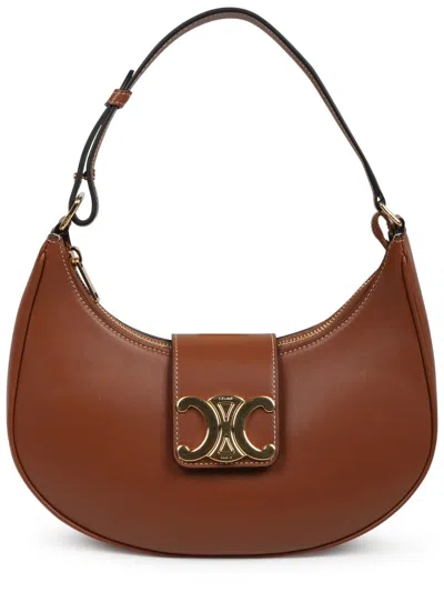 Celine Shoulder Bag In Brown