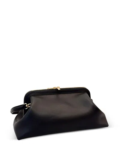Celine Shoulder Bag Doctor's Pouch In Leather In Black