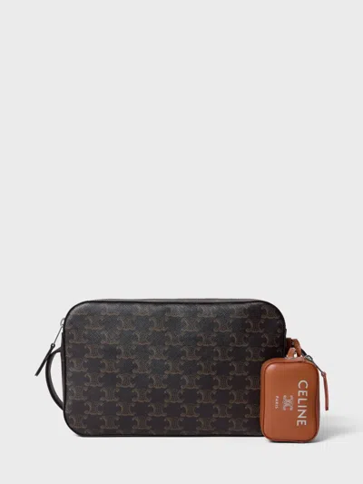 Celine Shoulder Bag Men Color Black In Brown