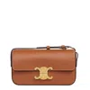 Celine Shoulder Bag Triomph Claude In Natural Calfskin In Brown