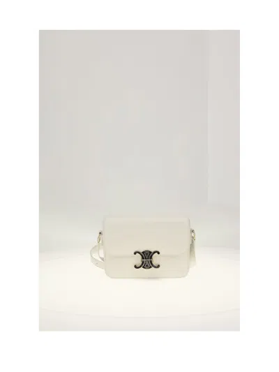 Celine Shoulder Bag In White