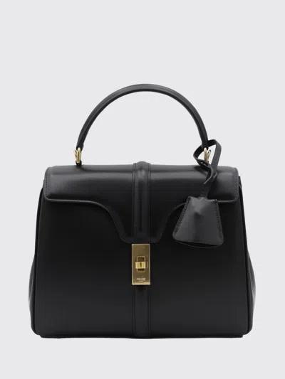Celine Mini Handbag 16 In Sequins And Leather In Black