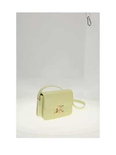 Celine Shoulder Bag In Yellow