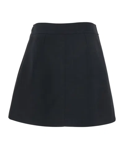 Celine Side Zip Skirt In Black