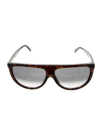 Pre-owned Celine Signature Logo Oversize Sunglasses In Black