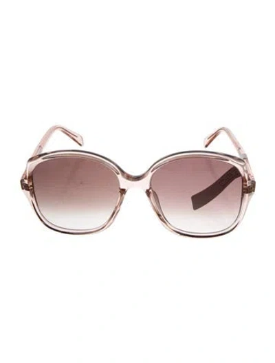 Pre-owned Celine Signature Logo Oversize Sunglasses In Pink