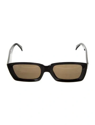 Pre-owned Celine Signature Logo Square Sunglasses In Black