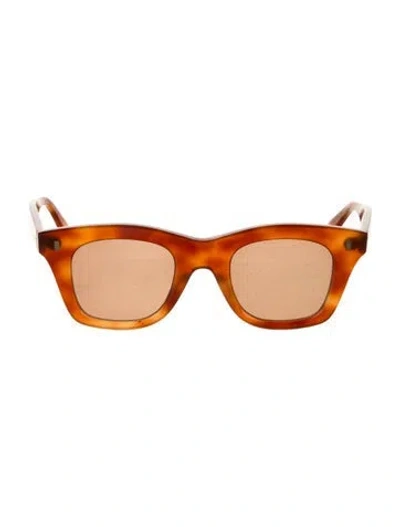 Pre-owned Celine Signature Logo Wayfarer Sunglasses In Brown