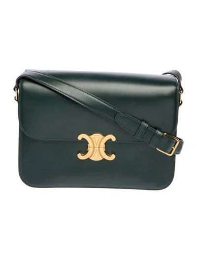 Pre-owned Celine Signature Triomphe Medium In Multi