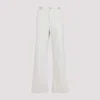 Celine Triomphe Signature Pants Featuring Gold-tone Hardware In White