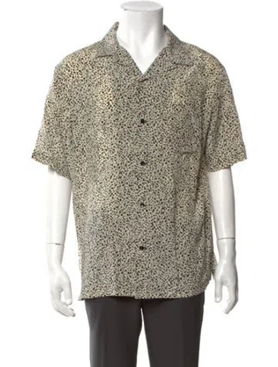 Pre-owned Celine Silk Animal Print Shirt In Neutral