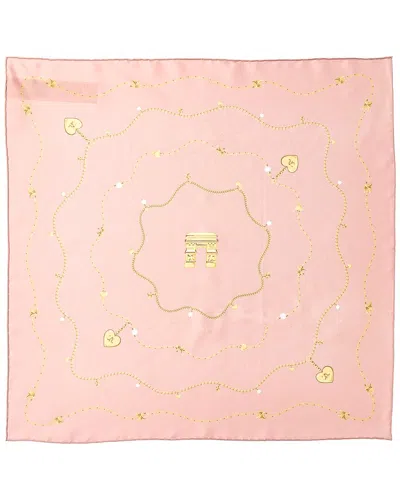 Celine Silk Bandana Scarf In Pink