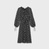 Celine Silk Georgette Folk Mini Dress In Multicolor