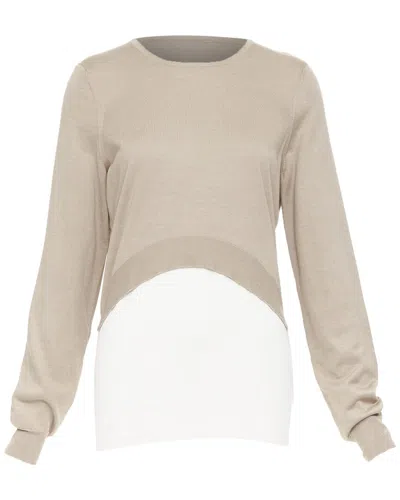 Pre-owned Celine Silk High-low Sweater, Size Int M (authentic Pre-loved)