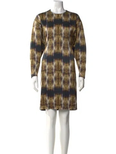 Pre-owned Celine Silk Knee-length Dress In Black