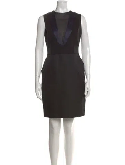 Pre-owned Celine Silk Knee-length Dress In Multi