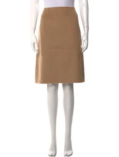 Pre-owned Celine Silk Knee-length Skirt In Neutrals
