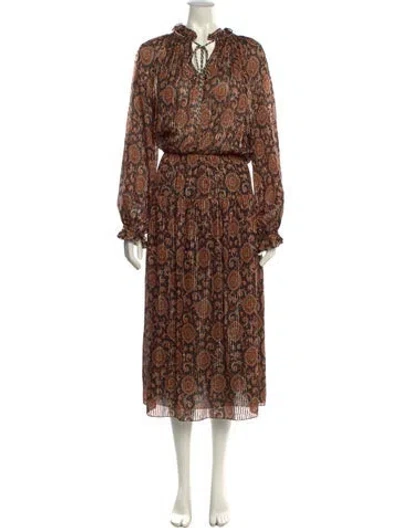 Pre-owned Celine Silk Long Dress